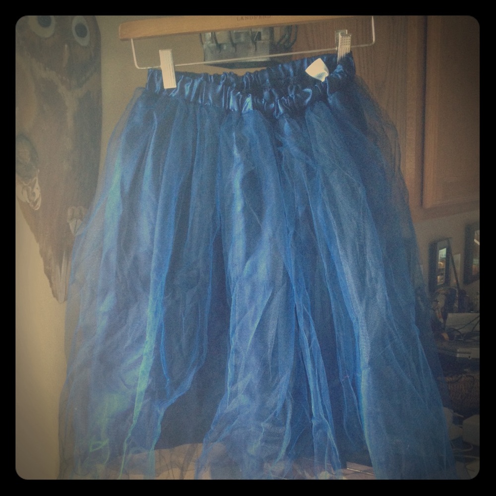 Midnight Blue Tulle Skirt